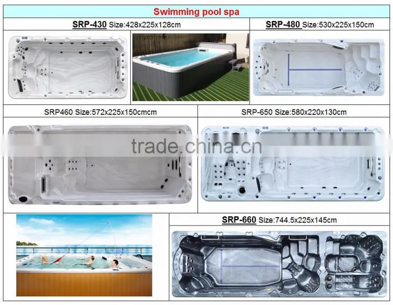 Luxury CE approval outdoor 8 to 12 persons Whirlpool massage balboa acrylic jazz spa