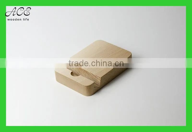 Wooden phone/tablet holder
