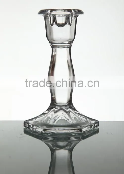 Crytal candle holders,tall glass candle holder