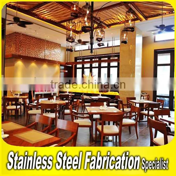 Custom Made Luxurious Stainless Steel Interior Hotel Lobby Decoration