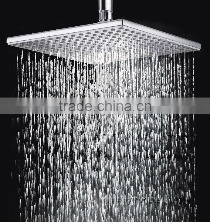 LED stainess steel round shower head 16" with water saving