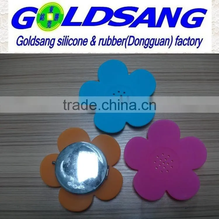 fashion flower shape silicone soap dish