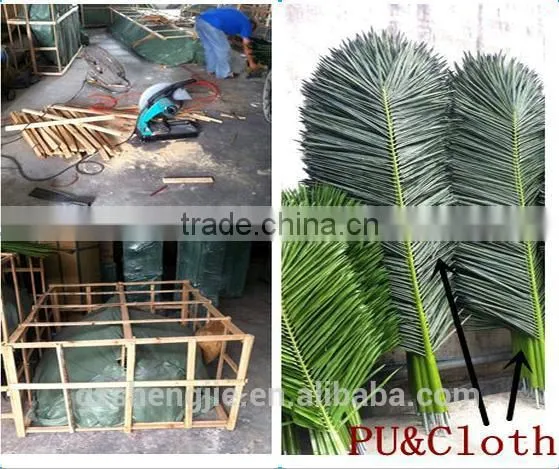 manufacturer garden decorative plastic artificial palm tree leaves