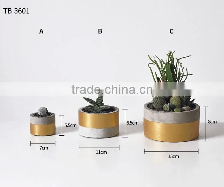 Colour Block Planter Concrete Plant Pot Indoor Planter Succulent Pot