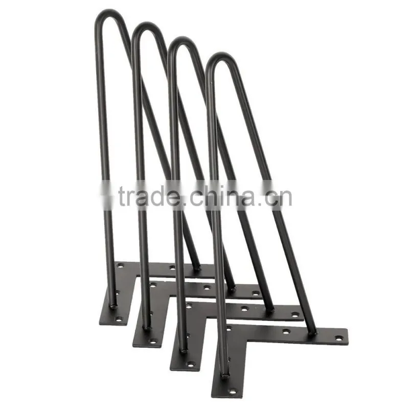 Furniture new design 18 inch metal coffee table hairpin leg