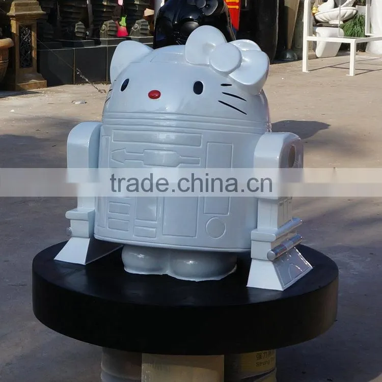 Japan machine cat FRP figurine