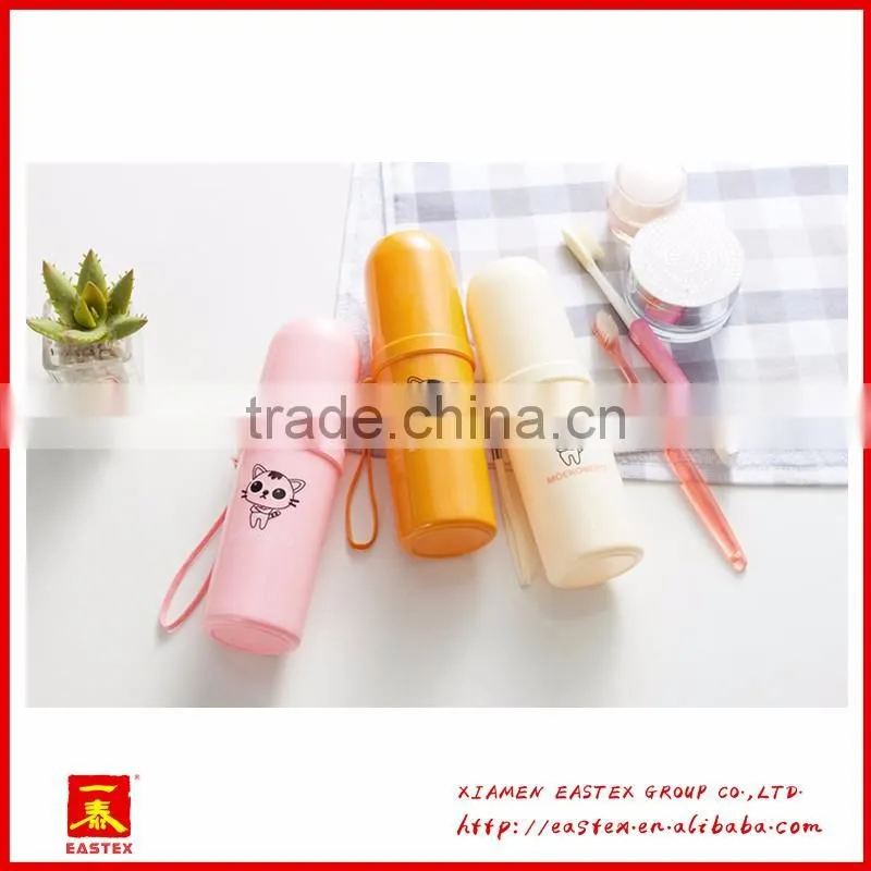 hot sell good quality new design cartoon Plastic toothbrush case portable travel toothbrush case