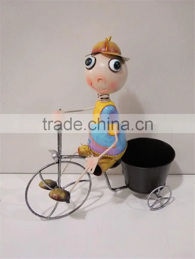 YS13285 Hot selling iron bicycle plant stand made in Xiamen