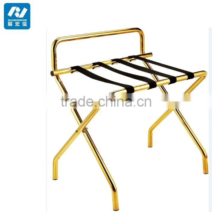 China Stainless Steel Hotel Room Luggage Rack For Bedrooms