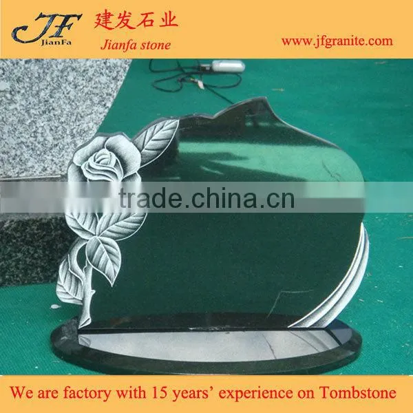Best Selling Small Tombstone With Rose Carving Design