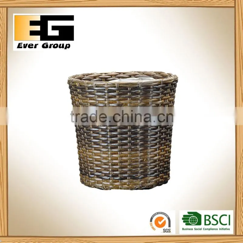 Outdoor Wooden Artificial Plants Flower Pots