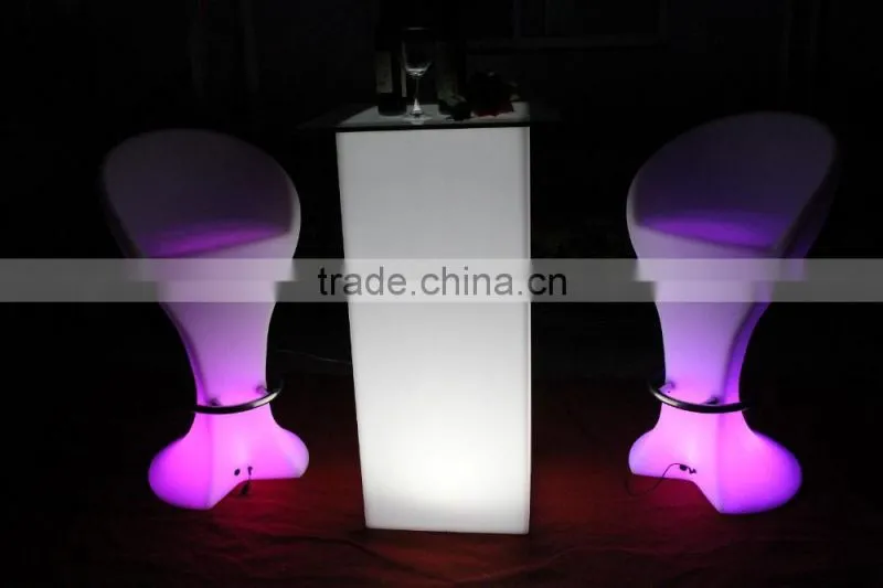 light up coffee table/light up cocktail table/light up bar cuboid table