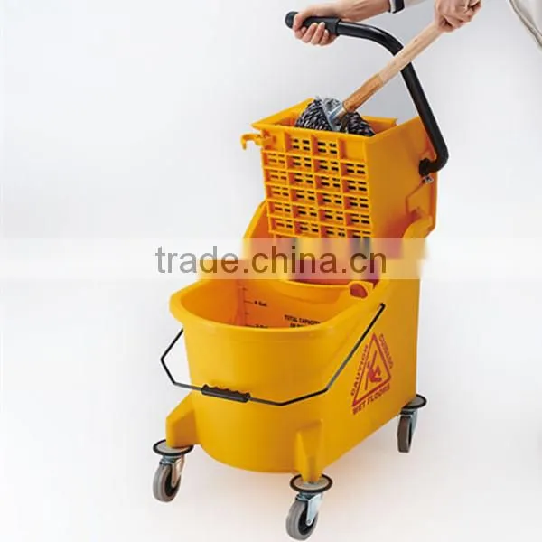 33L hotel cleaning bucket with wheels