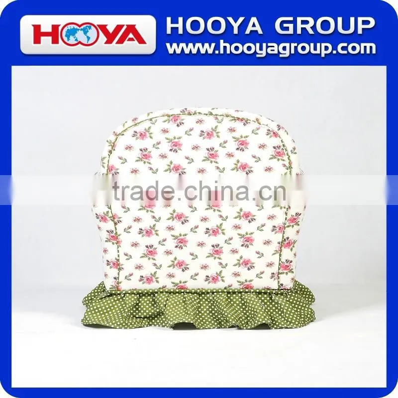 Farmhouse style kids sofa,flower +green bottom white dots cushion,W61cm* D43cm* H48cm,canvas+sponge+crude wood