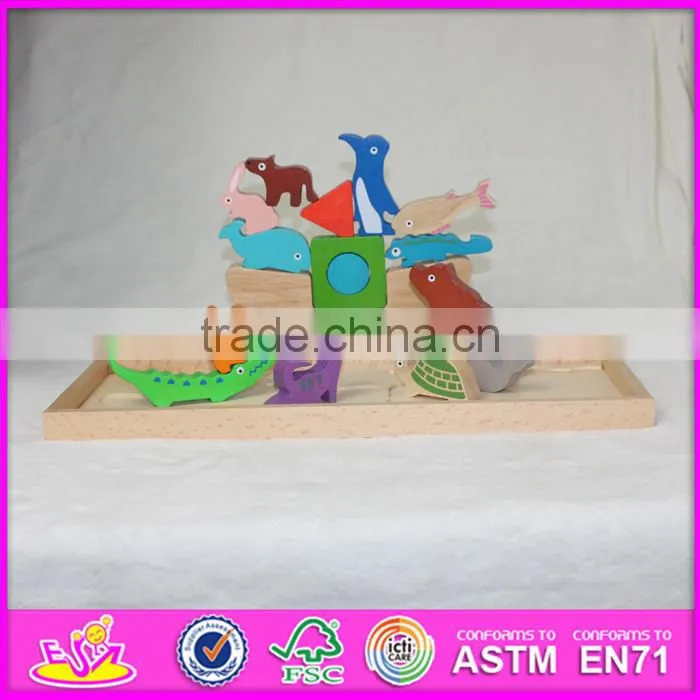 2016 Educational wooden animal children toy puzzle W14A158