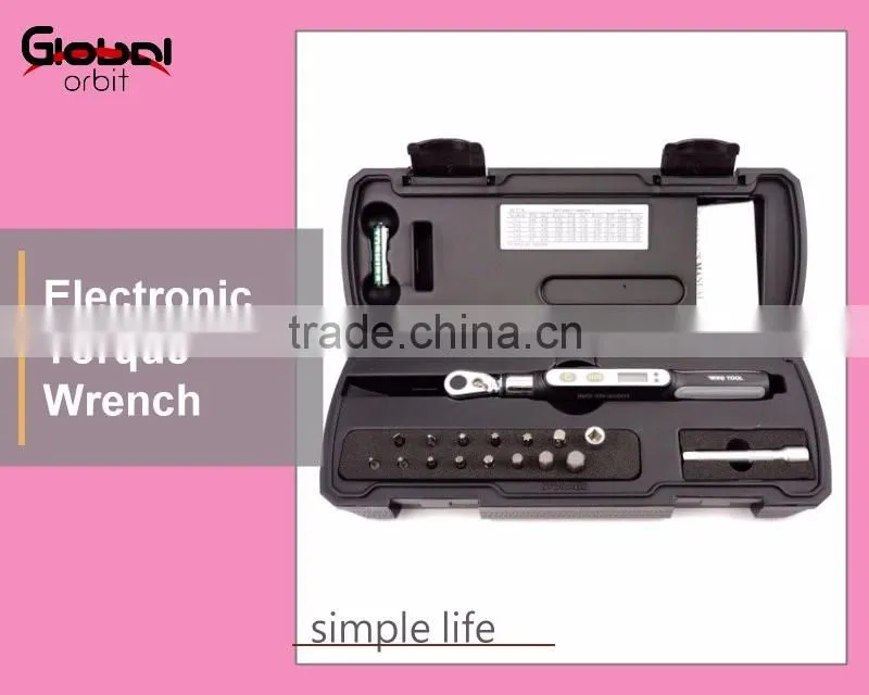 Hardware 1-85Nm 3/8 Inch Reversible Drive Ratchet LCD Display Digital Electronic Torque Wrench