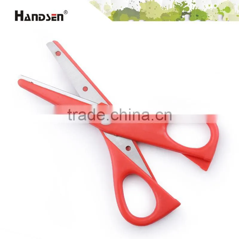 5-1/4" plastic handle safety student scissors with cover