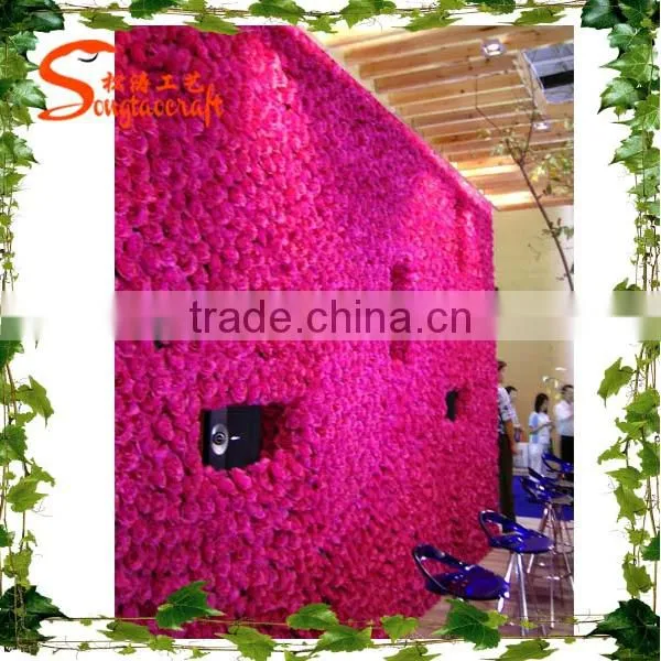 Hot Selling In Alibaba Use Artificial Flowers Wall Wedding Backdrop