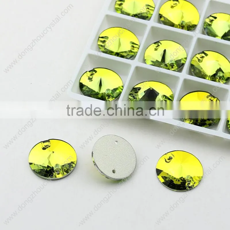 Best selling sew on rhinestone! Round flatback crystal rhinestones,sewing on dresses/clothing/jewelry/shoes/bags