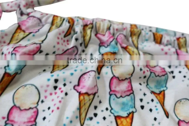 Toddler girls ice cream printed swim wear boutique one piece baby swim clothes 2017 summer
