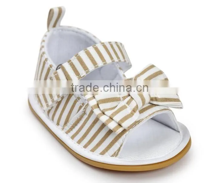 denim baby girl shoes, stripe baby girl shoes