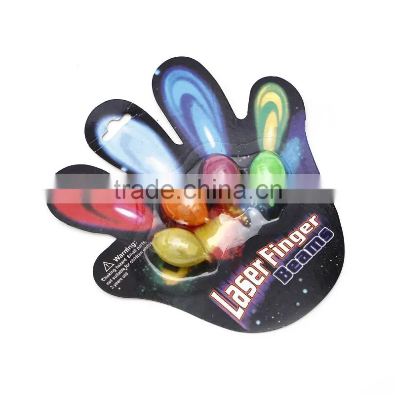 LED flashing laser rings heart shape light up party decoration light beam rings