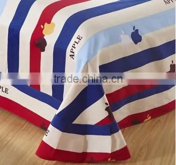 2014 100% cotton apple printed quilt cover set