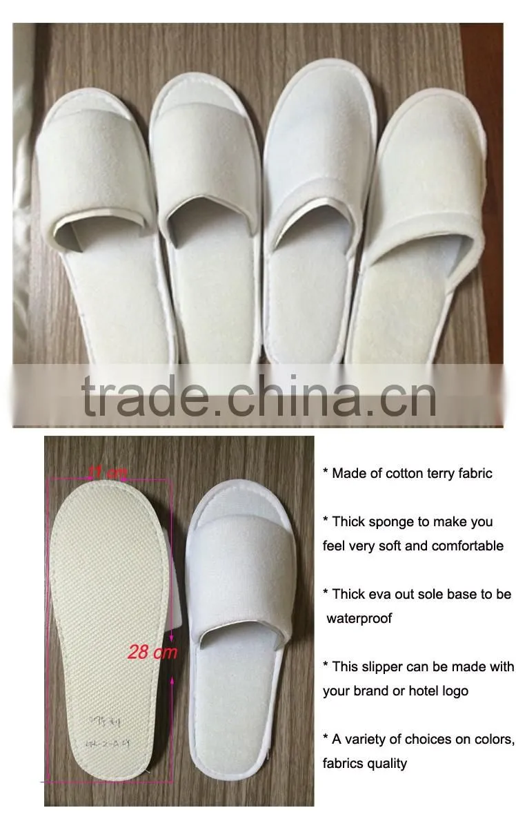 Disposable terry slipper for hotel/wholesale terry cloth slipper