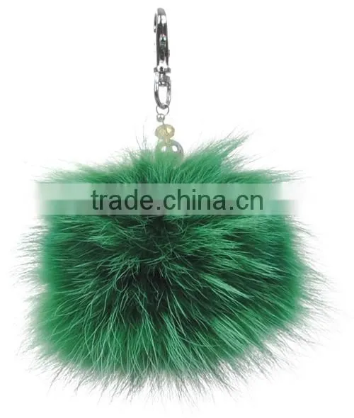 YR856 real fur raccoon fur ball accessory