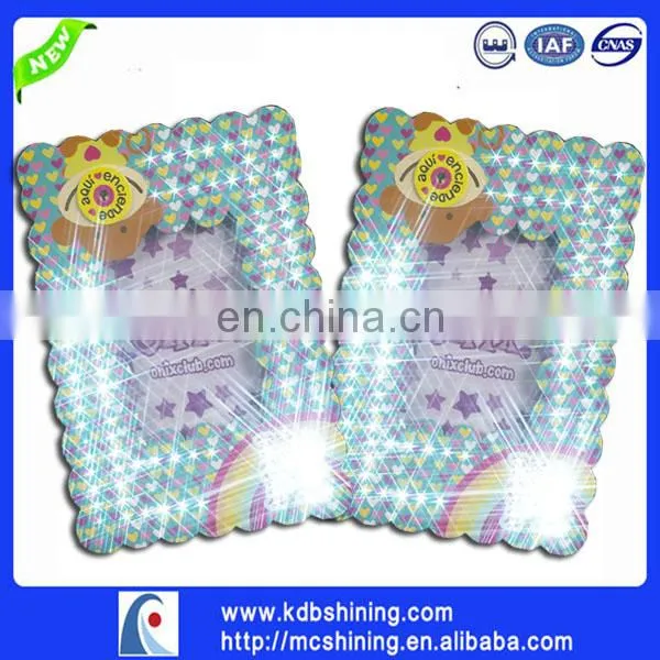 2017 HOT square paper /pvc sheet photo frame with led