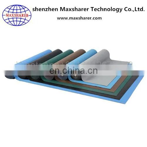 best selling esd antistatic 2 layer rubber table mat with promotion price