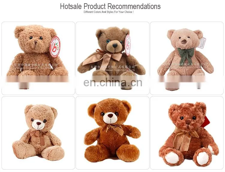 Best made cuddly brown plush stuffed bear soft toys