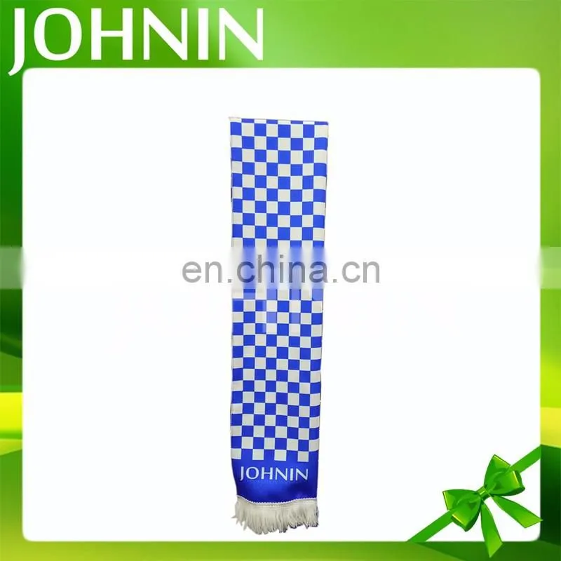 promotional polyester custom logo silk fans scarf for sale