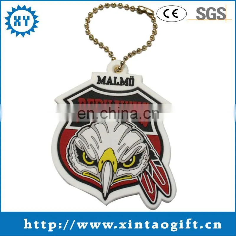 High quality custom soft pvc rubber keychain