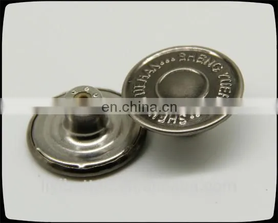 light black nickel screw back button with high quality and competitive price
