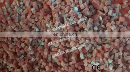 Automatic frozen meat dicer/dicing machinery used for meat dicer / Fresh Meat Cube Dicer Machine