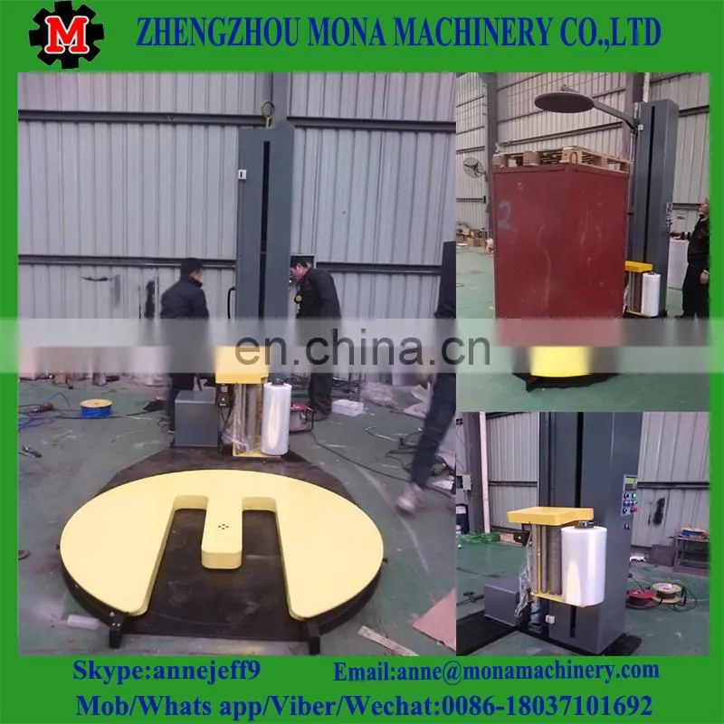 Automatic Film Pallet packing and wrapping Machine/Automatic turntable pallet stretch packer/wrapper