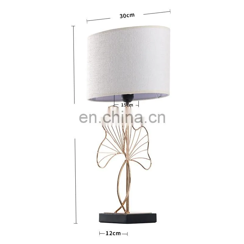 modern style new design home decoration metal table lamp for hotel