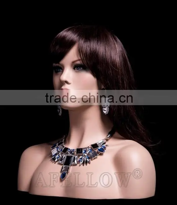 Women Head Mannequin Fiberglass Female Cheap Head mannequin H1