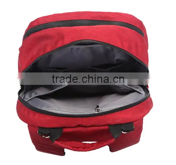 Fashion Red Fancy Canvas Diaper Bag