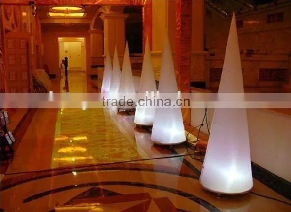 Custom high quality colorful oxford cloth inflatable lighting pillar for party decoration