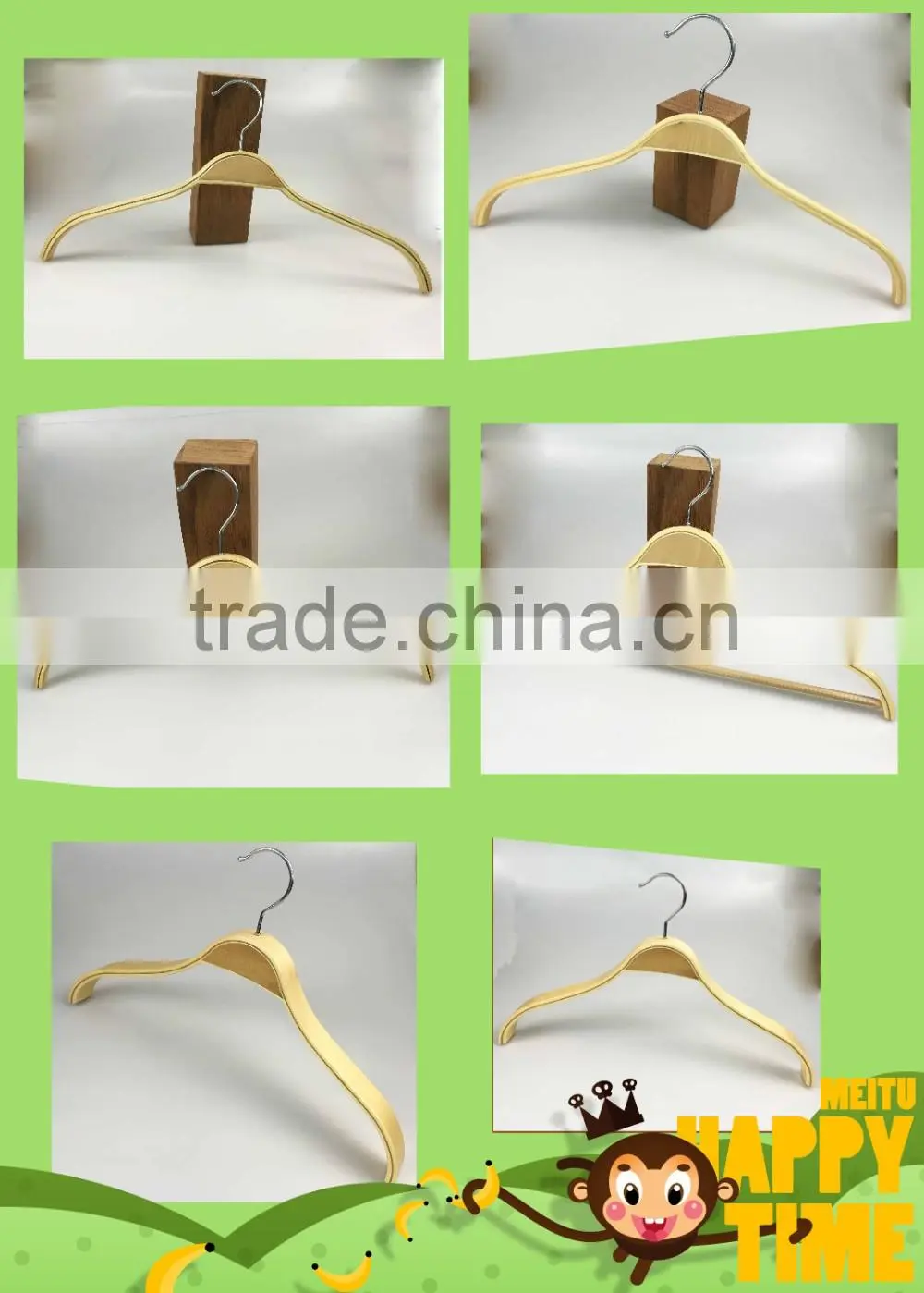 space saving laminated wooden hanger for suit