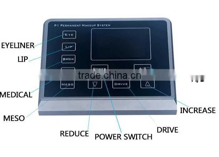 New arrival electric digital permanent makeup touch-screen tattoo machine kit