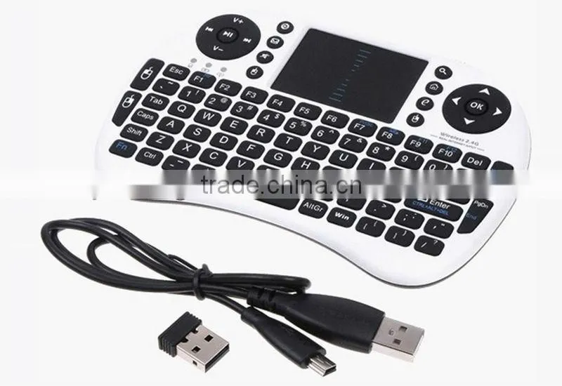 Wireless Universal keyboard multimedia remote control keyboard with touchpad