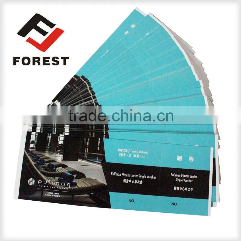 Facotry supplies printable movie tickets, concert ticket printing