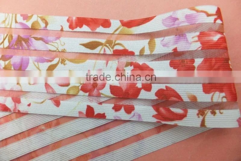 Flower Elastic Polyester Band for Garments