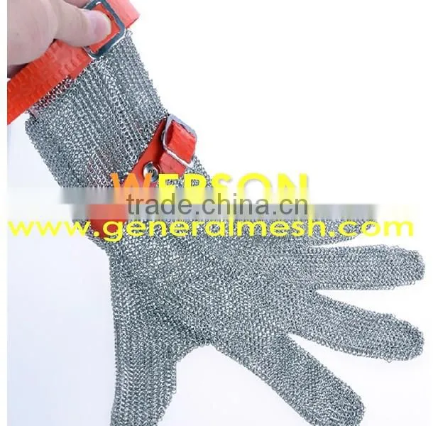Stainless steel ring mesh gloves for cutting resistance ,304,316 | generalmesh