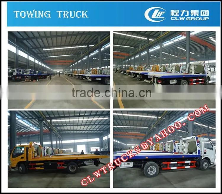 2015 EuroIII or EuroIV Factory Price Dongfeng 4 ton tow truck,4x2 car towing equipment