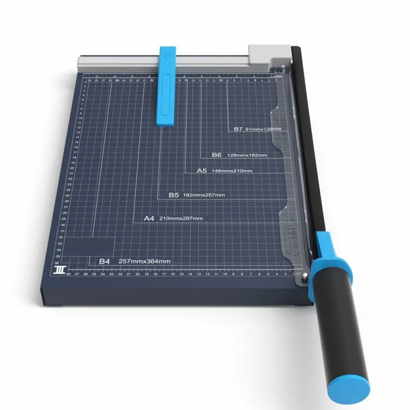 Premium Paper Cutter B4 15 Inch Paper Trimmer Machine Manual Paper Guillotine Machine Metal Baseplate (GL410B)