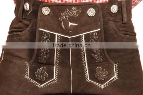 highest quality materials Bundhosen lederhosen,Oktoberfest trachten wear,Kurze lederhose,german hose,leather pants,shorts